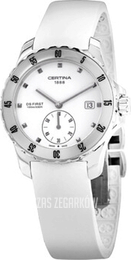 Certina DS First Lady Ceramic Small Second Biały/Guma Ø34.8 mm C014.235.17.011.00