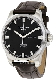 Certina DS First Gent Czarny/Skóra Ø40.3 mm C014.407.16.051.00
