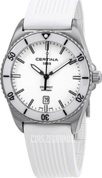 Certina DS First Biały/Guma Ø41 mm C014.410.17.011.00