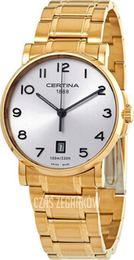 Certina DS Caimano Gent Srebrny/Stal w odcieniu złota Ø38 mm C017.410.33.032.00