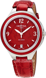 Certina DS Queen Czerwony/Skóra Ø36 mm C018.210.16.427.00