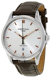 Certina DS 2 Srebrny/Skóra Ø40 mm C024.410.16.031.21