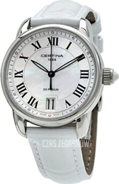 Certina DS Podium Biały/Skóra Ø32.5 mm C025.210.16.118.01