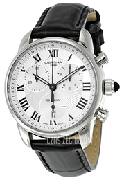 Certina DS Podium Biały/Skóra Ø34.5 mm C025.217.16.018.00
