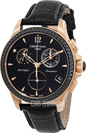 Certina DS First Lady Czarny/Skóra Ø38 mm C030.250.36.056.00
