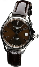 Certina Ds Action Brązowy/Skóra Ø33.8 mm C032.051.16.296.00