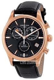 Certina DS 8 Czarny/Skóra Ø42 mm C033.450.36.051.00