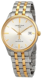 Certina Ds 8 Srebrny/Stal w odcieniu złota Ø40 mm C033.451.22.031.00