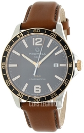 Certina DS 8 Czarny/Skóra Ø40.5 mm C033.807.26.087.00