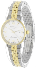 Certina Ds Caimano Srebrny/Stal w odcieniu złota Ø28 mm C035.210.55.037.02