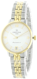Certina Ds Caimano Srebrny/Stal w odcieniu złota Ø39 mm C035.407.22.037.02