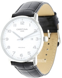 Certina Ds Caimano Biały/Skóra Ø39 mm C035.410.16.012.00
