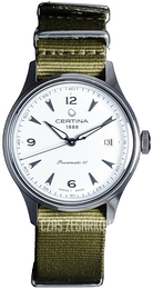Certina DS Powermatic Biały/Tkanina Ø41 mm C038.407.18.037.00
