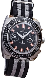 Certina DS Chronogrpah Czarny/Tkanina Ø42.5 mm C040.462.18.051.00