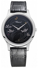 Chopard L.U.C Czarny/Skóra Ø39.5 mm 161902-1027