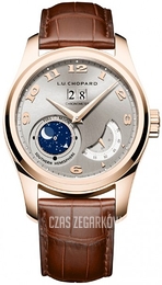 Chopard L.U.C Lunar Srebrny/Skóra Ø42 mm 161918-5003