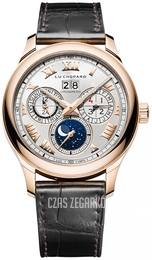 Chopard L.U.C Lunar Srebrny/Skóra Ø43 mm 161927-5001