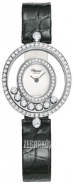 Chopard Ladies Happy Diamonds Biały/Skóra Ø30 mm 204292-1001