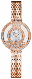 Chopard Happy Diamonds Srebrny/18 karatowe różowe złoto Ø25 mm 209408-5001