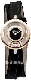 Chopard Happy Diamonds Czarny/Skóra Ø26 mm 209415-5004