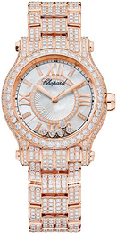 Chopard Happy Sport Biały/18 karatowe różowe złoto Ø30 mm 274302-5004