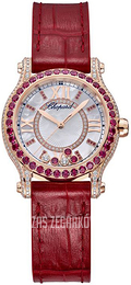 Chopard Happy Sport Biały/Skóra Ø30 mm 274302-5005