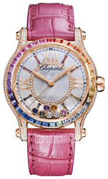 Chopard Happy Sport Srebrny/Skóra Ø36 mm 274891-5007