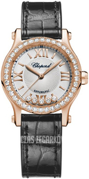 Chopard Happy Sport Srebrny/Skóra Ø30 mm 274893-5012