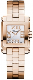 Chopard Happy Sport Biały/18 karatowe różowe złoto 31.5x24 mm 275349-5002