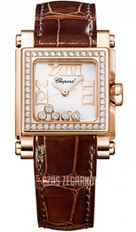 Chopard Happy Sport Biały/Skóra Ø27 mm 275349-5003