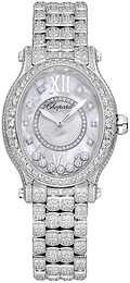 Chopard Happy Sport Biały/18 karatowe białe złoto Ø31.31 mm 275372-1002
