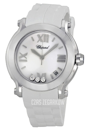 Chopard Happy Sport Biały/Guma Ø36 mm 278475-3016