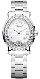 Chopard Happy Sport Biały/Stal Ø33.5 mm 278546-3004