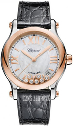 Chopard Happy Sport Biały/Skóra Ø36 mm 278559-6008