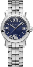 Chopard Happy Sport Niebieski/Stal Ø30 mm 278573-3017