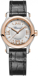 Chopard Happy Sport Srebrny/Skóra Ø30 mm 278573-6013