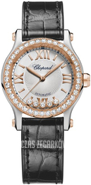 Chopard Happy Sport Srebrny/Skóra Ø30 mm 278573-6015