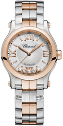 Chopard Happy Sport Srebrny/18 karatowe różowe złoto Ø30 mm 278573-6017