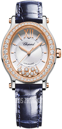 Chopard Happy Sport Srebrny/Skóra Ø29 mm 278602-6003