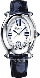 Chopard Happy Sport Biały/Skóra 43x30 mm 278937-3005