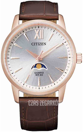 Citizen Elegance Srebrny/Skóra Ø42 mm AK5003-05A
