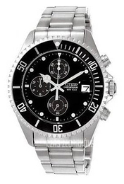 Citizen Sport Chrono Czarny/Stal Ø38 mm AN3300-52E