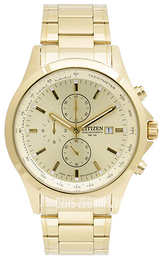 Citizen Dress Szampański/Stal w odcieniu złota Ø41 mm AN3512-54P