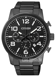 Citizen Chrono Czarny/Stal Ø42 mm AN8056-54E