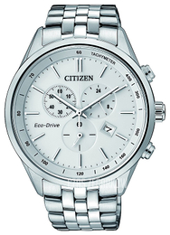 Citizen Chrono Biały/Stal Ø42 mm AT2141-87A