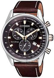Citizen Chrono Brązowy/Skóra Ø40 mm AT2396-19X