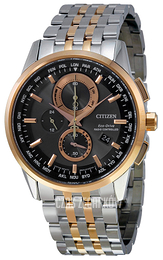 Citizen Perpetual Calendar Czarny/Stal w kolorze różowego złota Ø43 mm AT8116-57E
