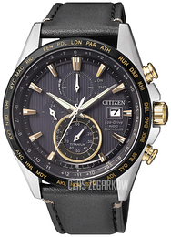 Citizen Radio Controlled Szary/Skóra Ø42 mm AT8158-14H