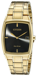 Citizen Dress Czarny/Stal w odcieniu złota AU1072-52E