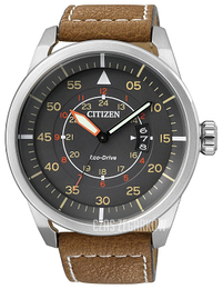 Citizen Leather Szary/Skóra Ø45 mm AW1360-12H
